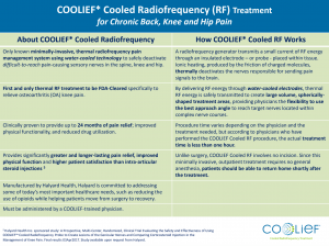 Treat your chronic back, knee, and hip pain with COOLIEF.