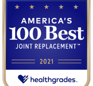 2021 Healthgrades America's 100 best joint replacement